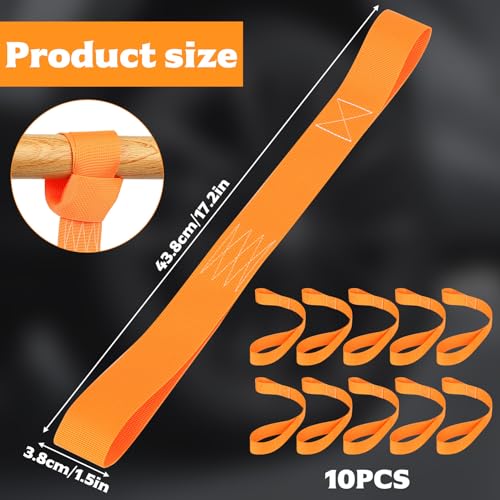 Miniatura 2 de 10 Piezas Correa De Amarre, 38 X 438 Mm Doble Trabilla Cinchas De Amarre, Correas De Amarre Suaves, Eslingas De Amarre, Correas De Trinquete Correas Tensoras Para Moto Bicicletas Atv 1000 Kg