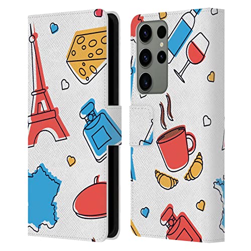 Étui portefeuille Haroulita Samsung Galaxy S23 Ultra protège écran et cartes