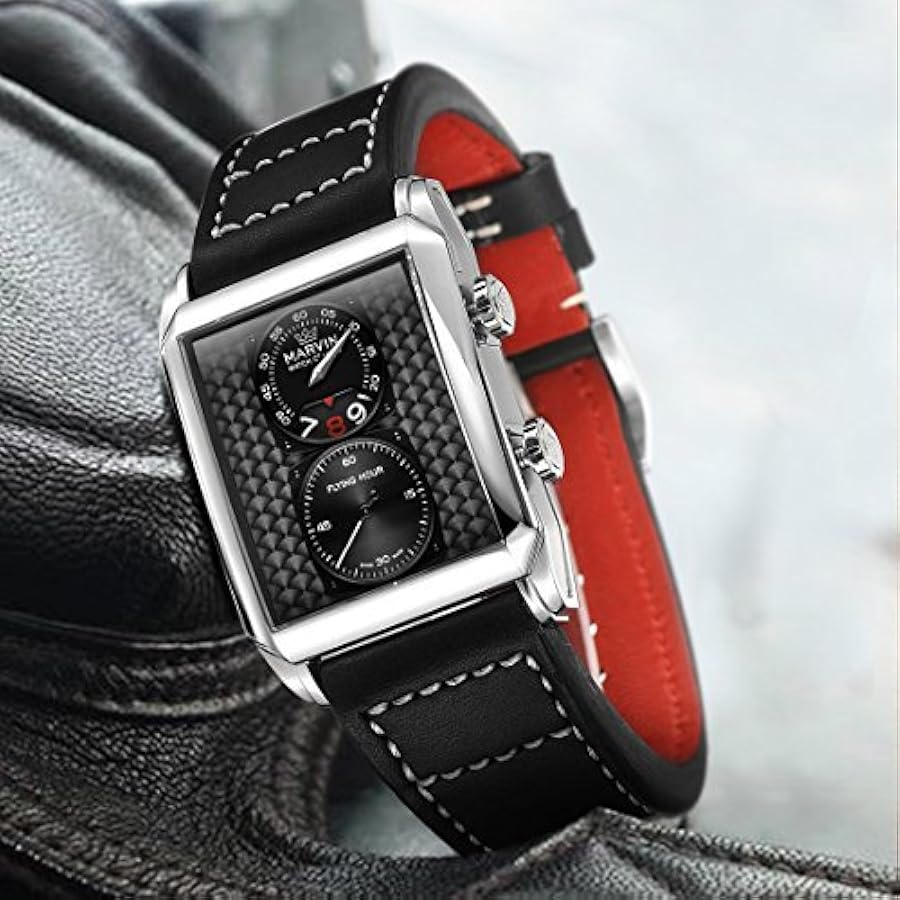 腕時計　ウオッチ　左用　MARVIN 箱なし Amazon | Marvin メンズ 長方形腕時計 スイス製クォーツムーブメント