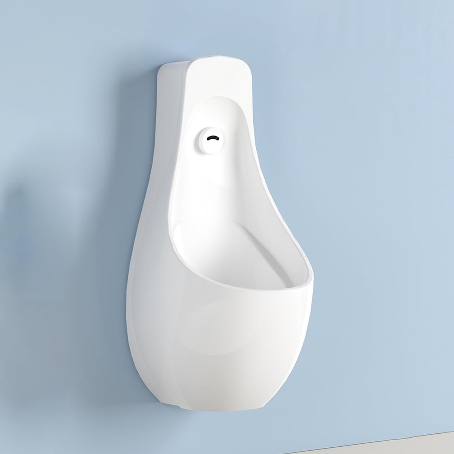 Commercial Washout Urinal Wall Mounted Men's Adult Urinal Waterless Urinals for Men Intelligent Sensor Flush Male Urinal for Schools Garage Small Bathrooms