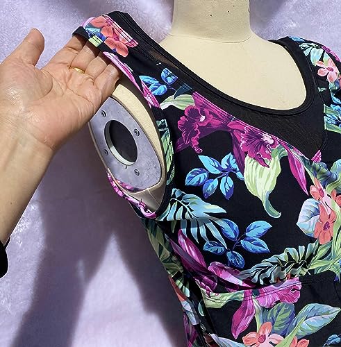 BIMEI Women's High Neckline Pocketed Mastectomy One-Piece Swimsuit 007BL 5