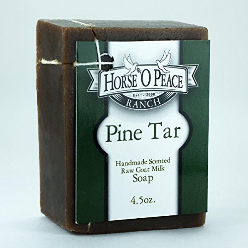 Handmade Herbal 100% Raw Goat Milk Pine Tar (4.5oz./Bar)