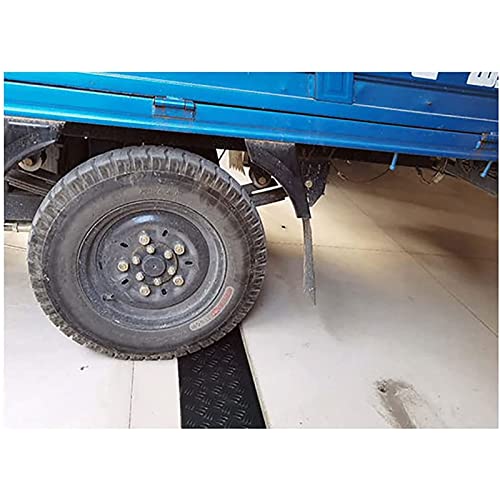 Rampa de acceso de plástico resistente y antideslizante, ideal para entradas de vehículos, accesos a casas, aceras, sillas de ruedas, scooters de movilidad y carros de jardín (Amarillo, 100 x 14