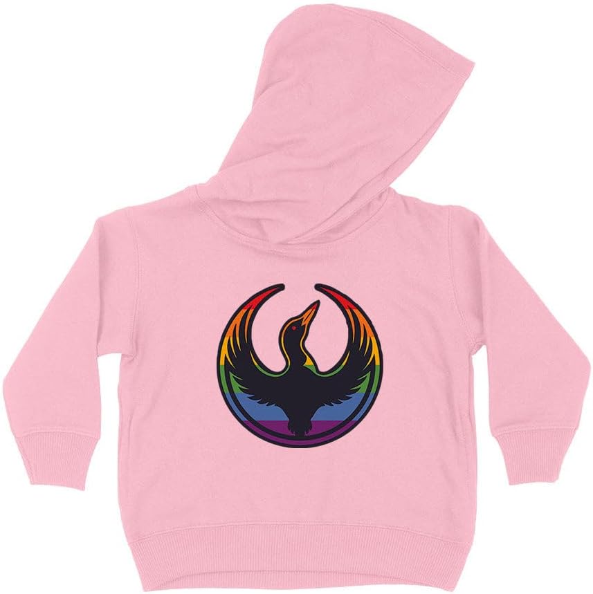 TeesAndTankYou Rainbow Rebel Loon Kids Hoodie Sweatshirt Toddler