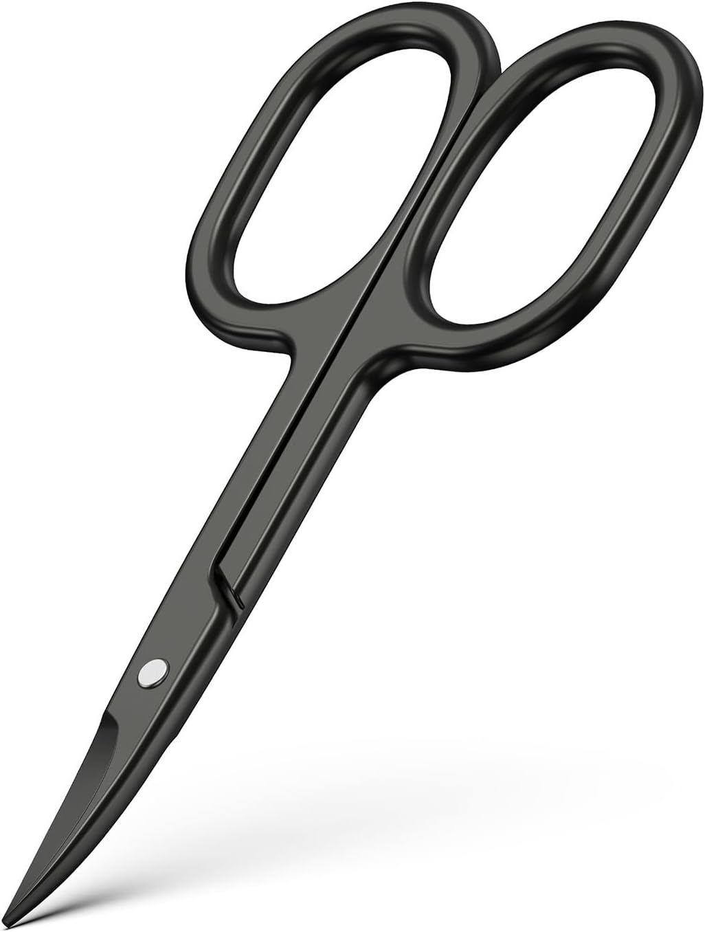 BEZOX Curved Nail Scissors – Fingernail Scissor for Women, Toenail Scissors for Thick Nails – Ergonomic Small Manicure Tool, Ultra-Sharp Nail Grooming Tool for Men - Black
