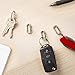 Nite IZE MicroLink Carabiner, Stainless Steel Mini Key Rings for Keys Fobs MultiTools and More, 4 Pack
