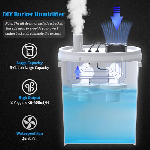 19L DIY Bucket Humidifier Kit