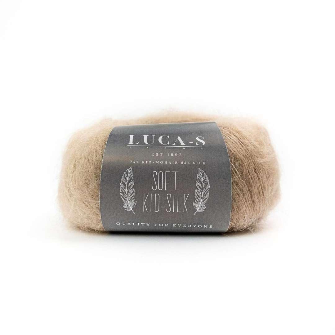 Soft Kid Mohair & Silk Yarn for Knitting & Crochet, 75% Mohair 25% Silk, 25g 210m, Lace-Weight Fluffy and Soft Wool for Knitting