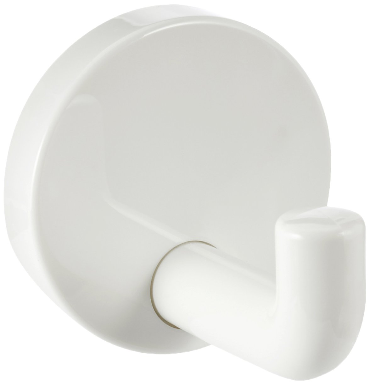 Hewi Heinrich Wilke 477 477.90.045 99 Wall Hooks (65 mm Outreach, Rosette Diameter 60 mm) Pure White