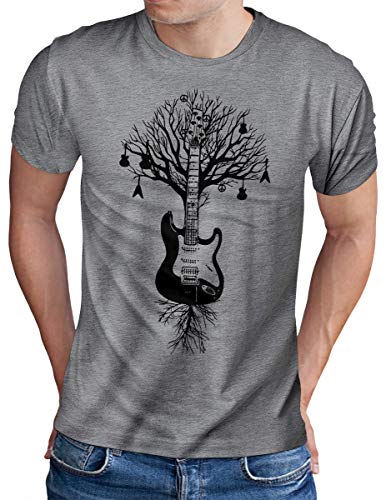 OM3 - Camiseta - Redondo - Manga Corta - Hombre Gris Gris Small
