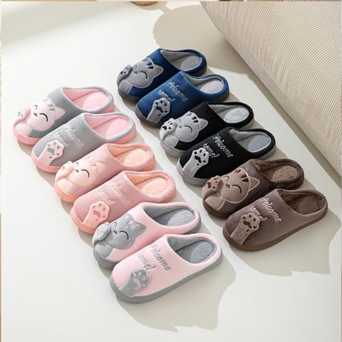 Cute Animal Women Men Home Slippers, Comfy Memory Foam Cloudy Soft House Slippers Plush Home Shoes for Bedroom Living Room Indoor2