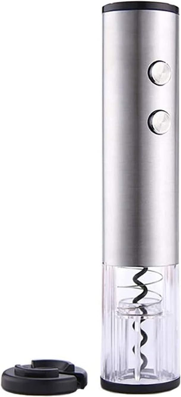 Portable Electric Wine Opener - Battery Powered Wine Bottle Opener With Foil Cutter - Automatic, Cordless - Easily Removes Corks