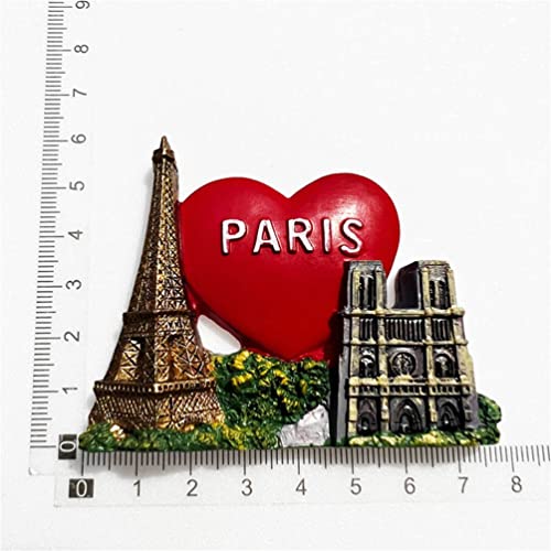 Imán decorativo París Francia para refrigerador miniatura 5