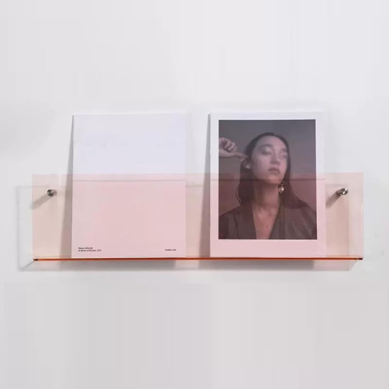 Wall Mounted Acrylic Brochure Holder & Magazine Rack - Versatile Display for Kids, Nursery, Classroom & Bedroom - Small to Large Sizes in Gray, Blue, Green - Durable & Stylish Storage Solution