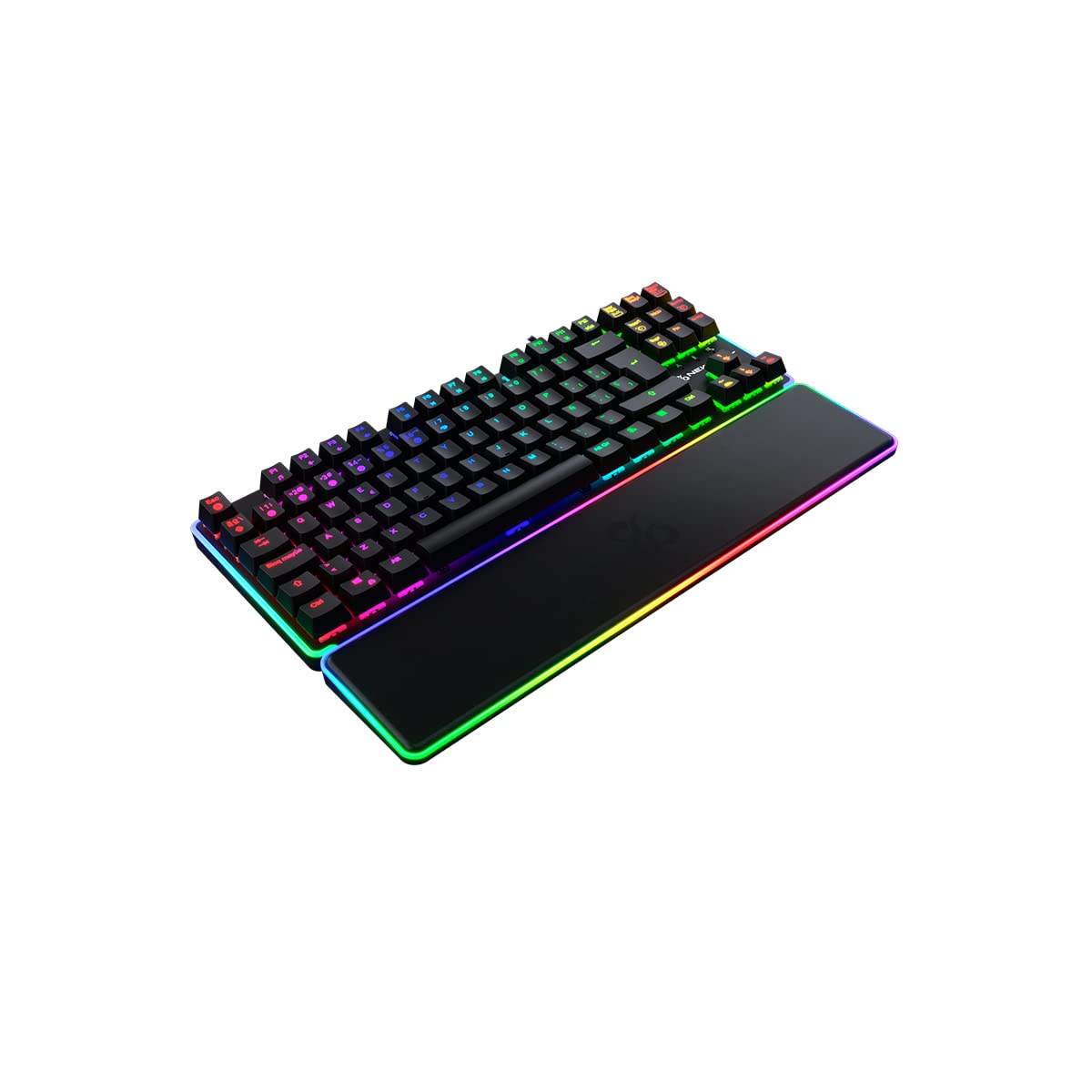 NEWSKILL Gungnyr TKL Pro Teclado Gaming optomecánico RGB tenkeyless Gateron Red hotswap Negro