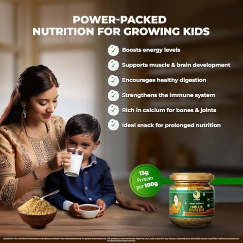Image of Asmita Organic Farms Panjiri 200g | Postpartum & Postnatal Nutrition | Traditional Immunity Booster for Women, Kids & Adults | Made with 21 Powerful Ingredients | Energy & Recovery Superfood | Pack of 2