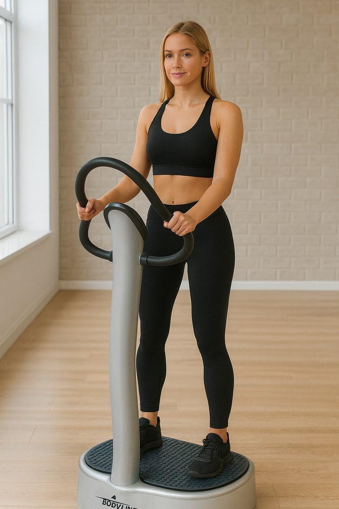 Bodyline Pedana Vibrante Deluxe – Piattaforma Vibrante per Allenamento Corpo Intero, Tonificazione, Fitness e Benessere a Casa