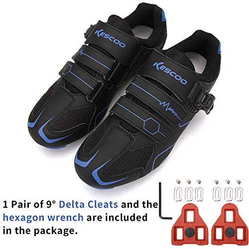 Image of Unisex Cycling Shoes Compatible with pelaton Indoor Road Bike Riding Shoes for Men and Women Delta Cleats Clip Outdoor Pedal