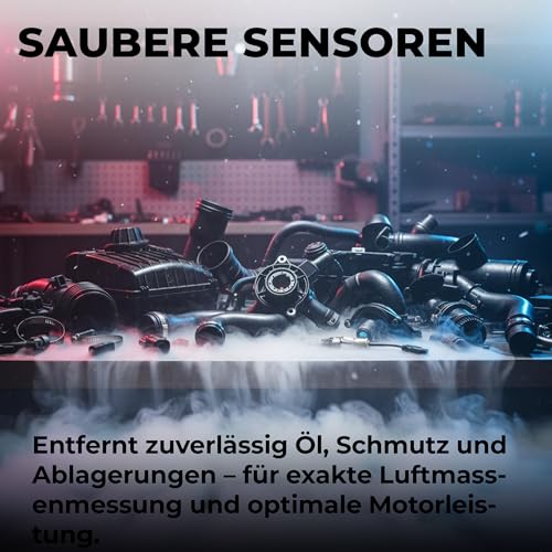 Werkxheld Luftmassenmesser-Reiniger Luftmassensensorreiniger | 400 ml | Präziser Reiniger für Luftmengensensors | Rückstandsfrei & Schonend | Verbessert Sensorleistung & Motoreffizienz