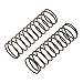 Tekno RC TKR8762 ? LF Shock Spring Set (front, 1.6?12.3, 3.34lb/in, 75mm, grey)