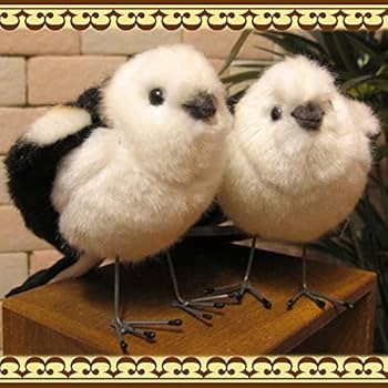 雪の大妖精シマエナガ アートドール ぬいぐるみ 雪の大妖精