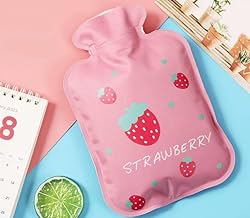 زجاجة ماء ساخن صغيرة مملوءة بالماء لتدفئة البطن، كيس ماء ساخن، دفاية يد للطالبات لتطبيقها على البطن، كمادات ساخنة لطيفة، من بلاستيك PVC للمشروبات الساخنة - 500 ملل (شكل 3)