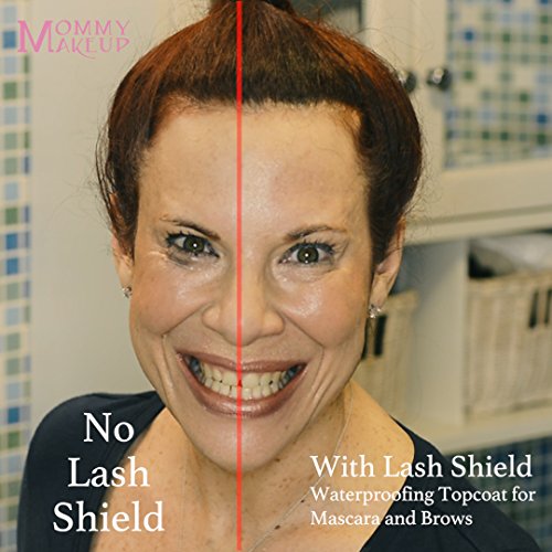 Lash Shield Waterproofing Top Coat For Mascara & Brows, Waterproof, Tear-Proof, Smudge-Proof Mascara Fixer That Lasts All Day, Clear Waterproof Mascara By Mommy Makeup #TOP3