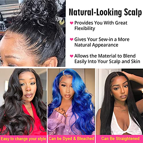 13X4 Body Wave Lace Front Wigs Human Hair Wigs For Black Women Body Human Hair Lace Frontal Wigs Pre Plucked With Baby Hair Black Color 150% Density Natural Hairline Brazilian Virgin Hair Wigs 22 Inch #TOP1