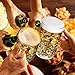 Mifoci 10 Pcs Plastic Beer Mugs with Handles 20 oz Clear Beer Stein Plastic Drinking Cups for Bar Home Hotel Cocktail Beverages Milk Juice Alcohol Soda