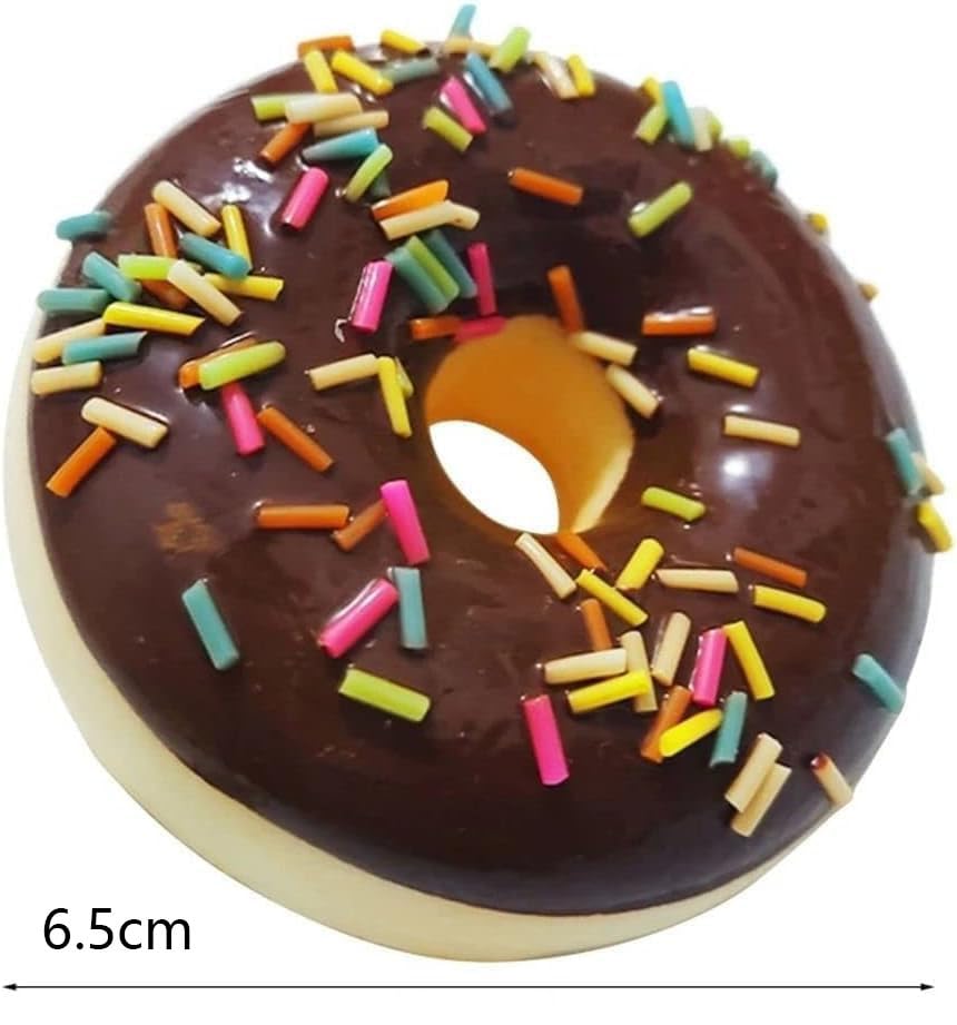 LATRAT 6 Stück Realistische Künstliche Donuts, Künstliche Kuchen Fake Donuts Modell, Simulation Gefälschte Donuts, Kuchenspielzeug, Fotografie Requisiten Heimdekoration