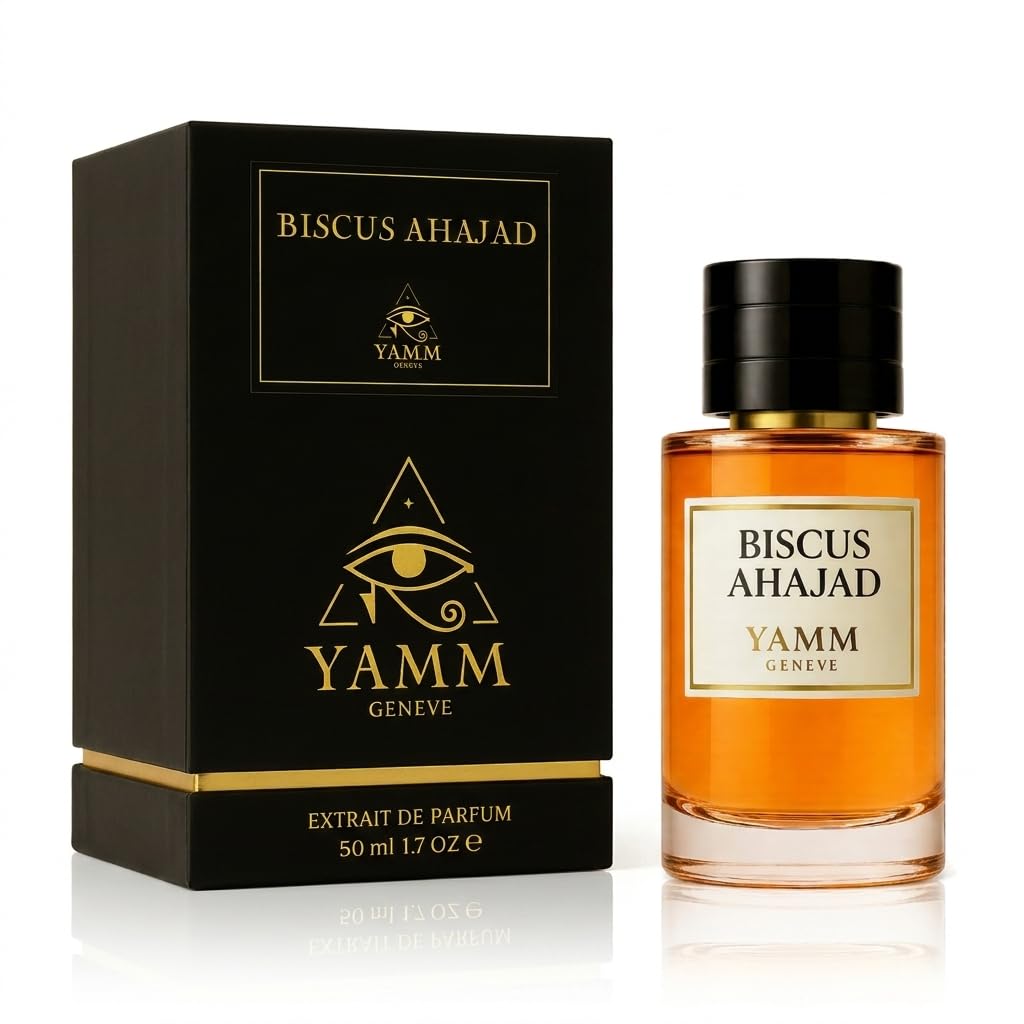 Biscus Ahajad – Extrait de Parfum – Hibiscus & Rose – 50 ml | Accord floral fruité, juteux et velouté, à la tenue durable, avec hibiscus, rose de Damas, cassis, vanille et cuir doux.