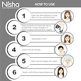 Nisha Natural Henna Based Hair Color Powder, Natural Brown, Natural Black, Burgandy Redy Pack of 2, Henna Based Dye with Brush Set (Natural Black x 2 10g Pouch with 4 pcs Hair Dye Brush) - Image 6