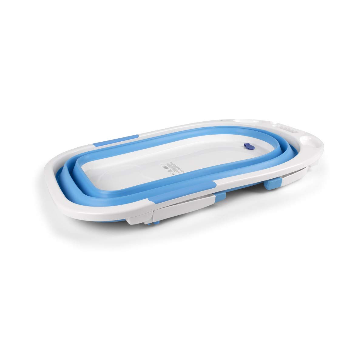 Vasca da bagno per bambini, pieghevole, colore: blu