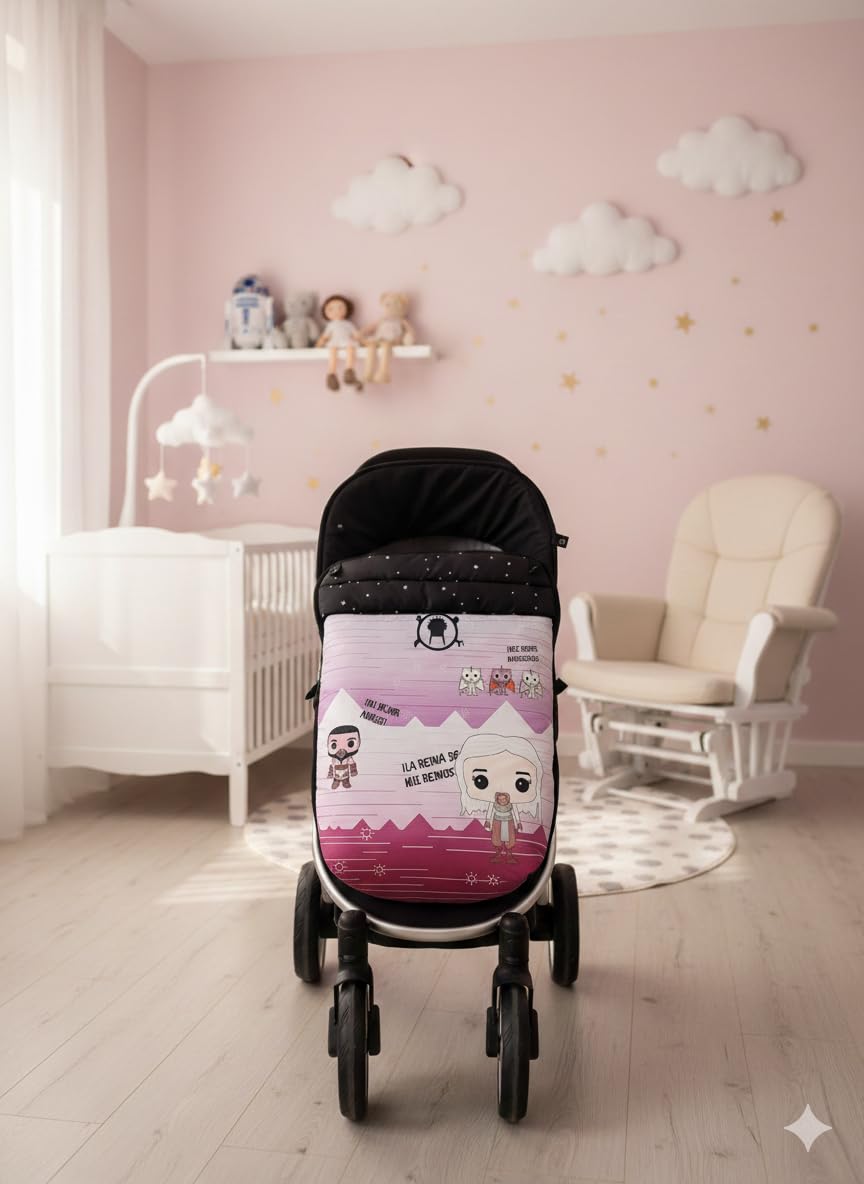 Conjunto de saco más manoplas para silla de paseo universal, saco bebe invierno más manoplas con polar extrasuave, saco carro bebé impermeable, desmontable, doble apertura, resistente hasta -15 grados