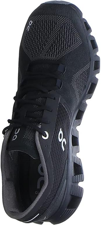 On Women's Cloud X Sneakers, Black/Asphalt, 10.5 Medium US