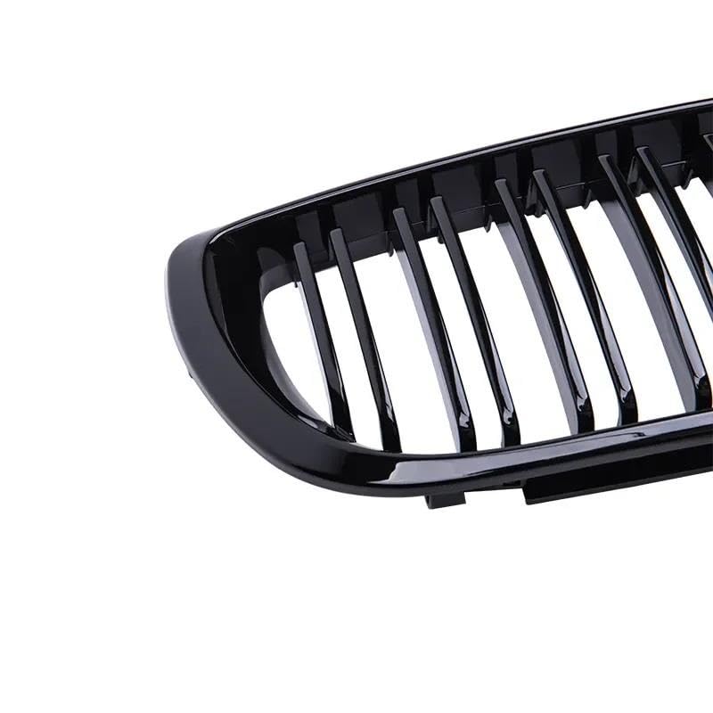 Radiator Grill Voor BMW 3-Serie E46 Grill 1998-2001 2/4 Deurs Auto Voorste Nier Grill 318i 320i 325i 330i Glanzend Zwarte Race Grille Accessoires Auto Voorbumper Grille(2 Single Gloss Black