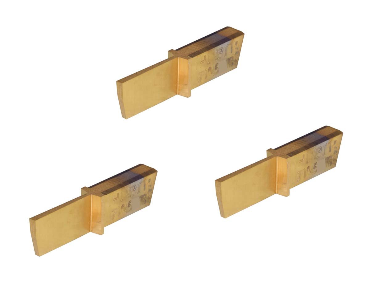 THINBIT 3 Pack LGPT045D27RC 'L' Series, TiN Coated Carbide, Parting Insert for Steel, Cast Iron and Stainless Steel with Interrupted Cuts