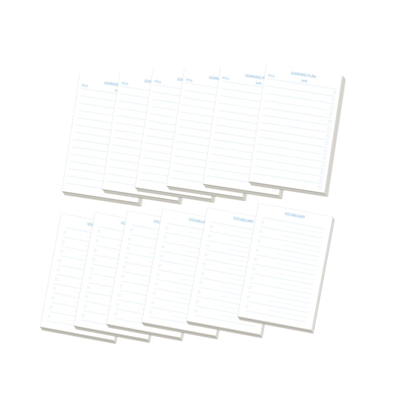 HOMSFOU 3 Pezzi Quaderni Portatili Multifunzionali per Memo Pads Taccuini Compatti per Ufficio e Scuola per Note e Pianificazione