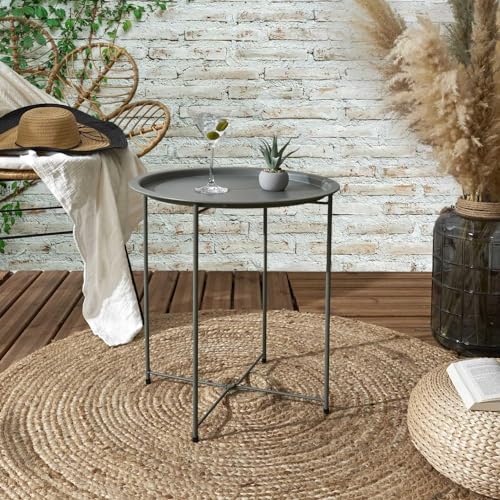 Table de jardin Sienna 47x50 cm : la solution pour optimiser les petits balcons