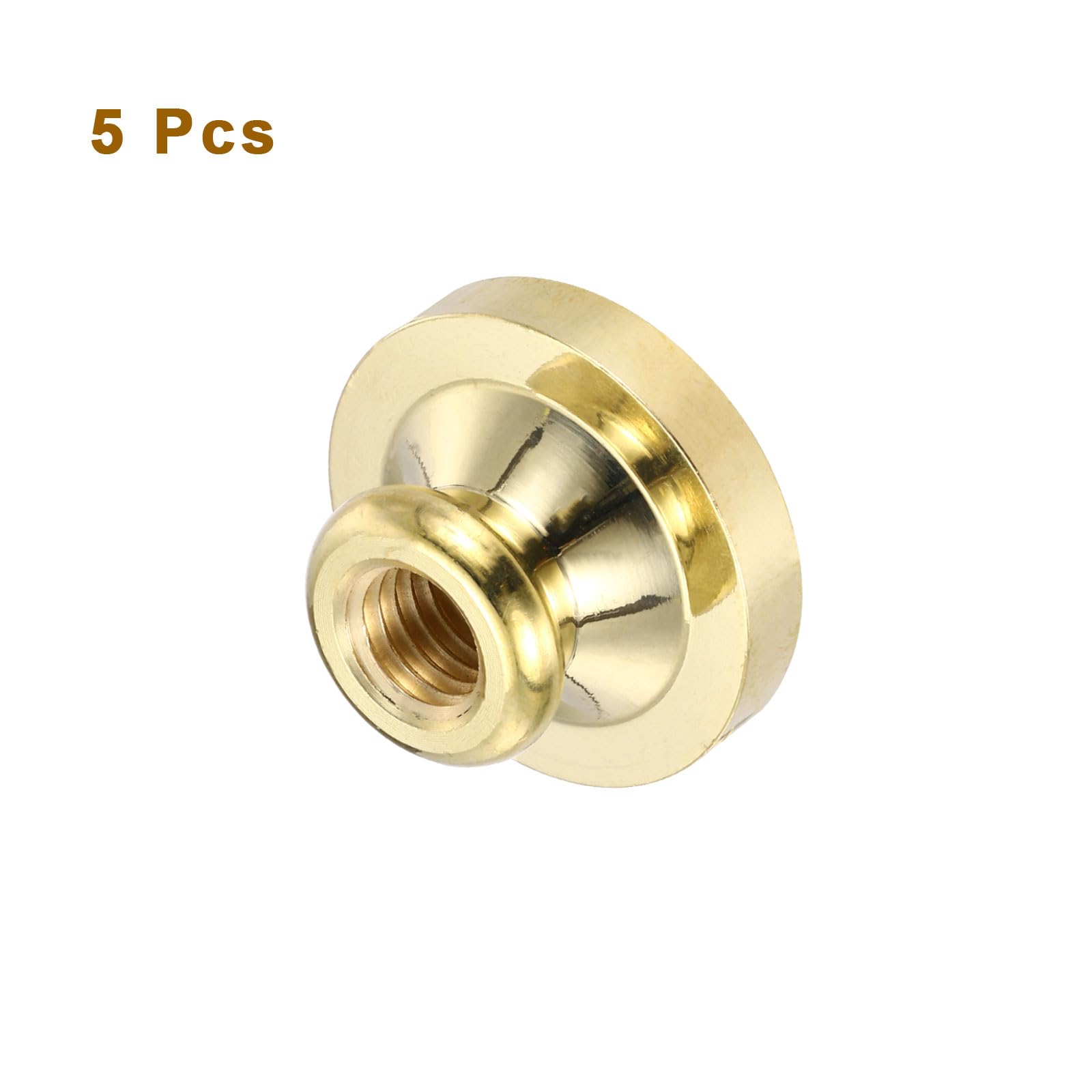 PATIKIL 25mm Blank Wax Seal Stamp, 5 Pack Round Sealing Wax Stamp Vintage Retro Brass Head for Envelope Invitation Cards - Image 3