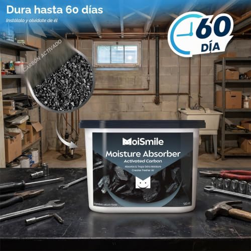 Miniatura 3 de Moismlie Absorbente De Humedad 3er Pack, Carbón Activo Para Armario Absorbente De Humedad, 10,5 Oz. Cajas De Absorción De Humedad Rellenables Para Armario, Automóvil Y Bodega.