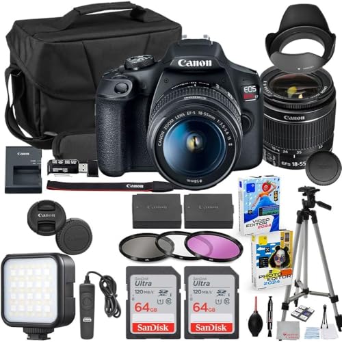 Canon EOS Rebel T7 DSLR Camera Bundle