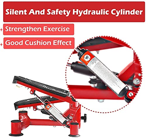 Image of Mini Stepper Fitness Cardio Exercise Trainer,Height Adjustable StepperTwisting Machine,Stepper Exercises Equipment with