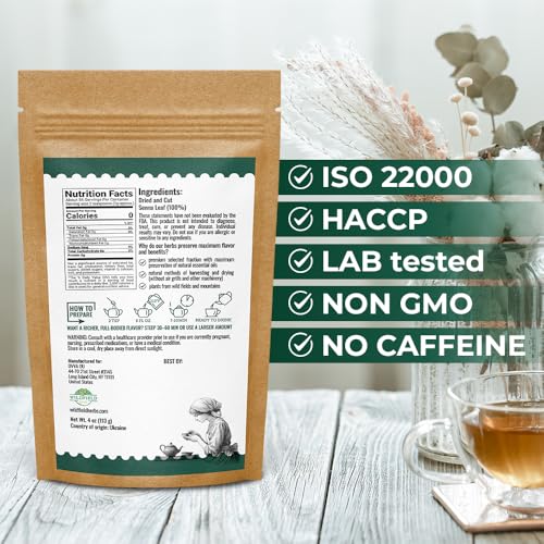 Image of 4 oz. Senna Leaf Senna Leaves Tea Bags Herbal Tea (Senna Alexandrina) - 113g Bags Hoja De Sen Hojas De Sen Para Te