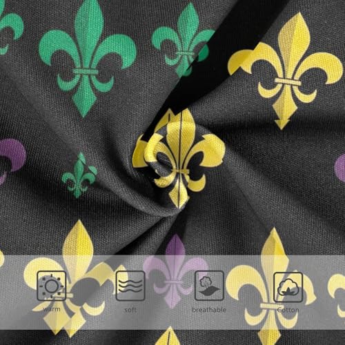 Toddler Girl Panties, Fleur De Lis Mardi Gras Girls Cotton Underwear, 2–8 Years3