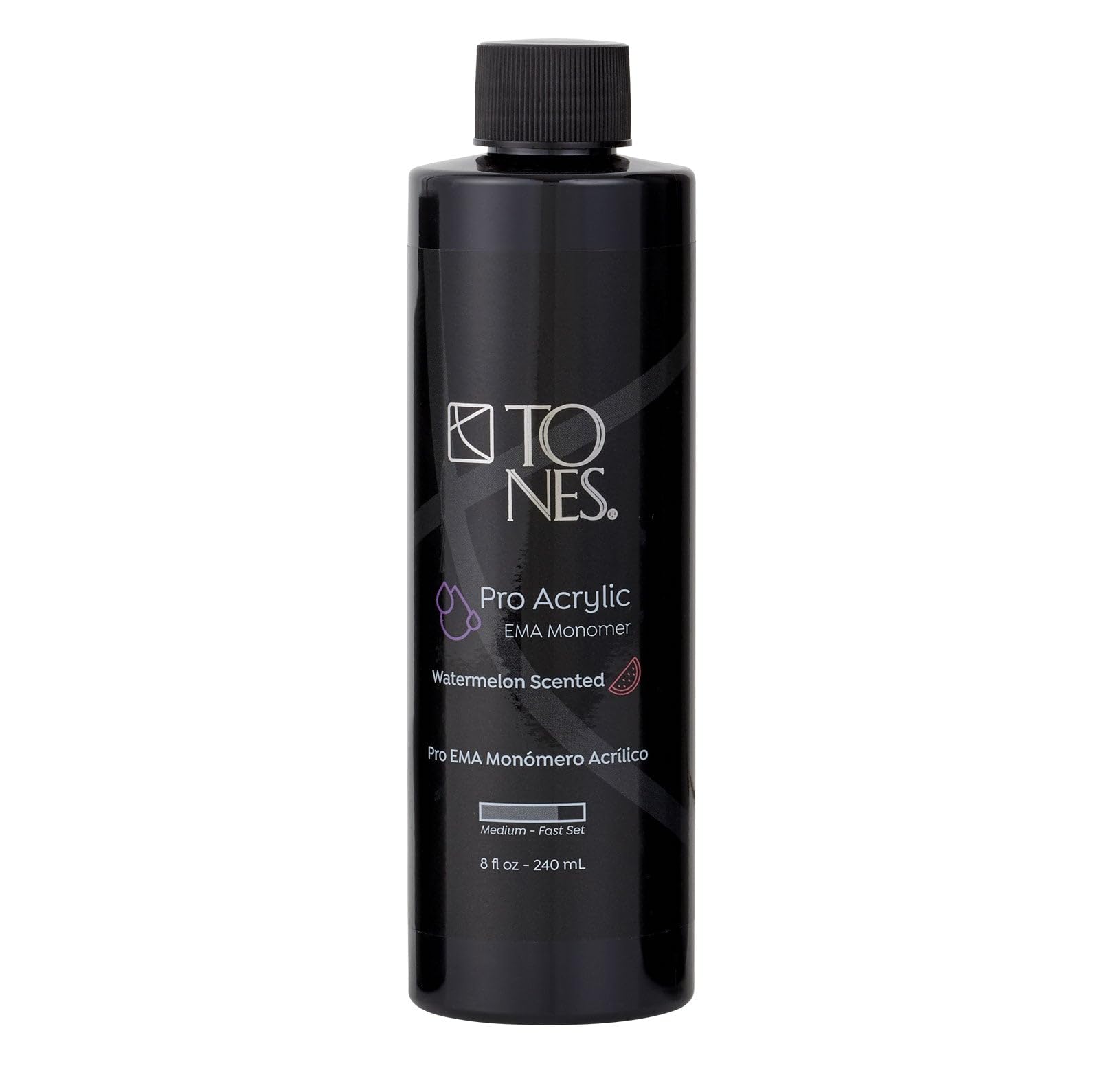 Tones Watermelon Scented EMA Monomer - Odor Neutralizing Acrylic Nail Liquid, Non-Yellowing, Superior Adhesion for Flawless Sets - MMA-Free - Made in