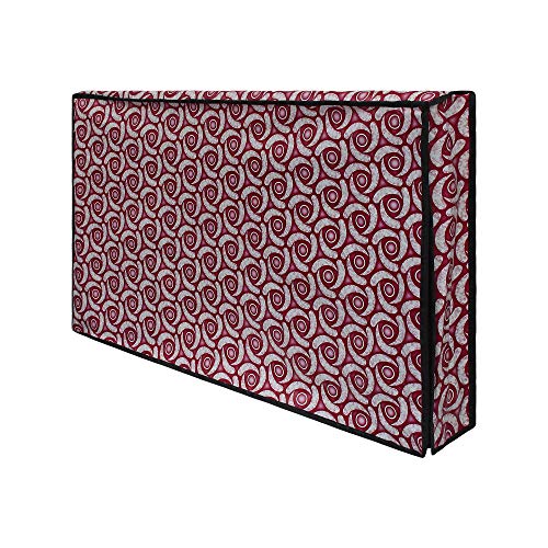 Image of DREAM CARE Double Use - Transparent & Printed Flap - 32 Inches LED TV Cover, Waterproof LED TV Cover for (LG, Samsung, Vu, Mi, Realme, TCL, Croma), SA57