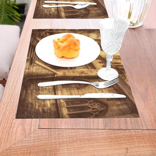 Sets de table château médiéval vintage pour mariages et fêtes