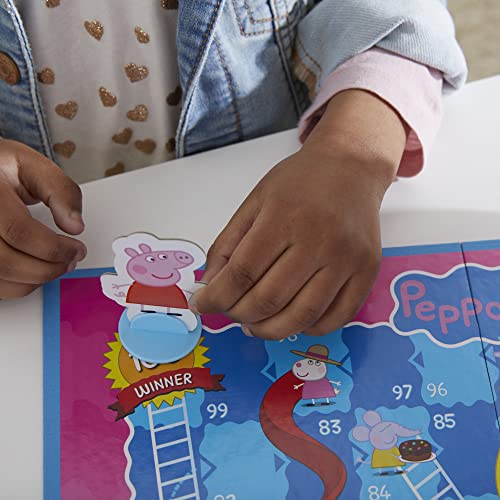 Hasbro Gaming Jogo de Tabuleiro Chutes and Ladders: Peppa Pig, para Crianças a Partir dos 3 Anos - F