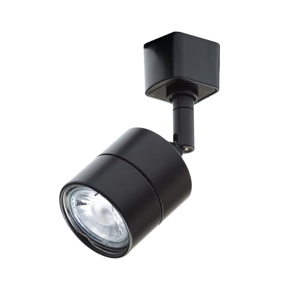 LITECRAFT Track Light Spotlight Head Adjustable GU10 Fitting - (Black, Soho)